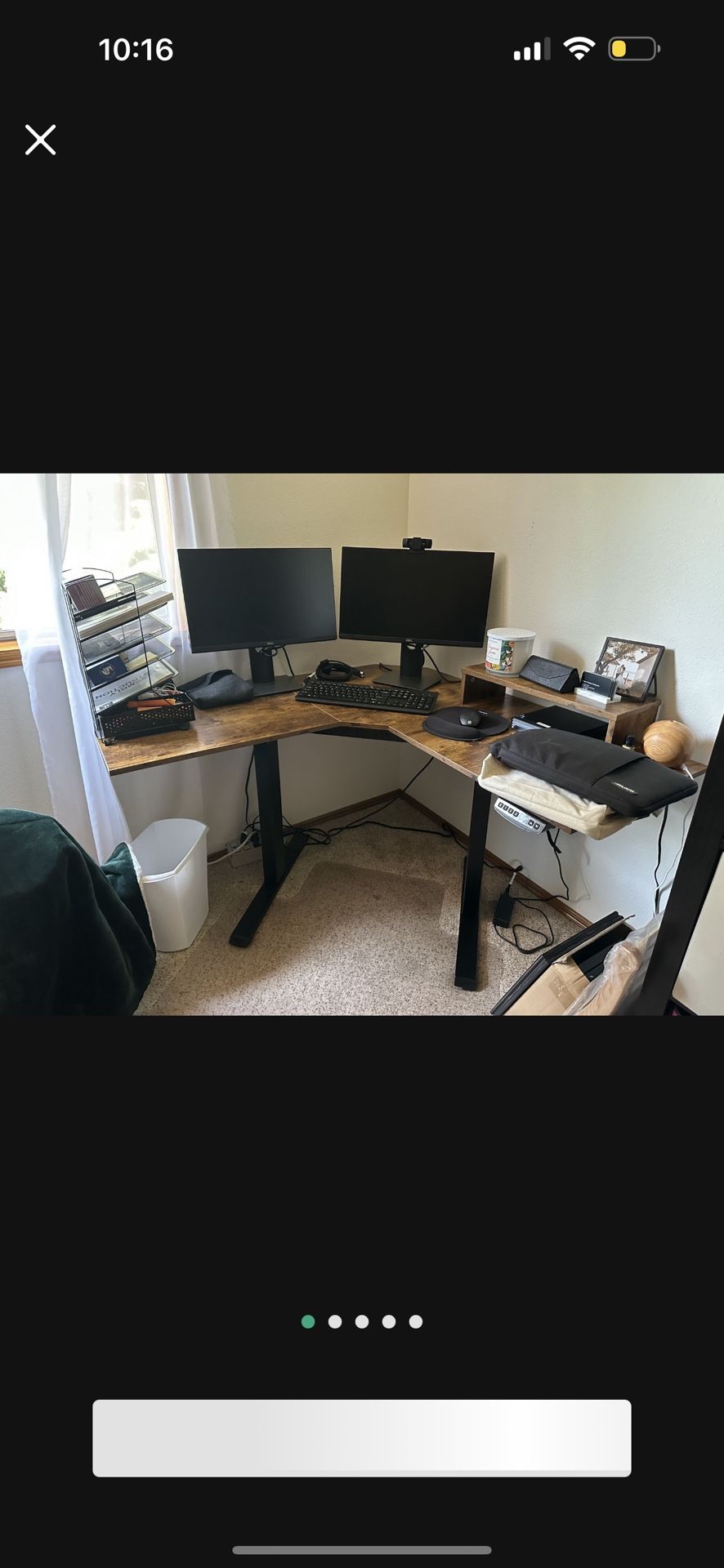Corner Computer Desk - Electric 