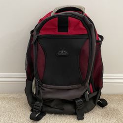 Samsonite Red Black Gray Backpack Travel School Daypack