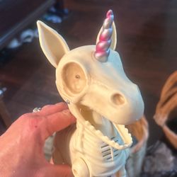 Green Eyes Skeleton Of A Unicorn Great For Halloween