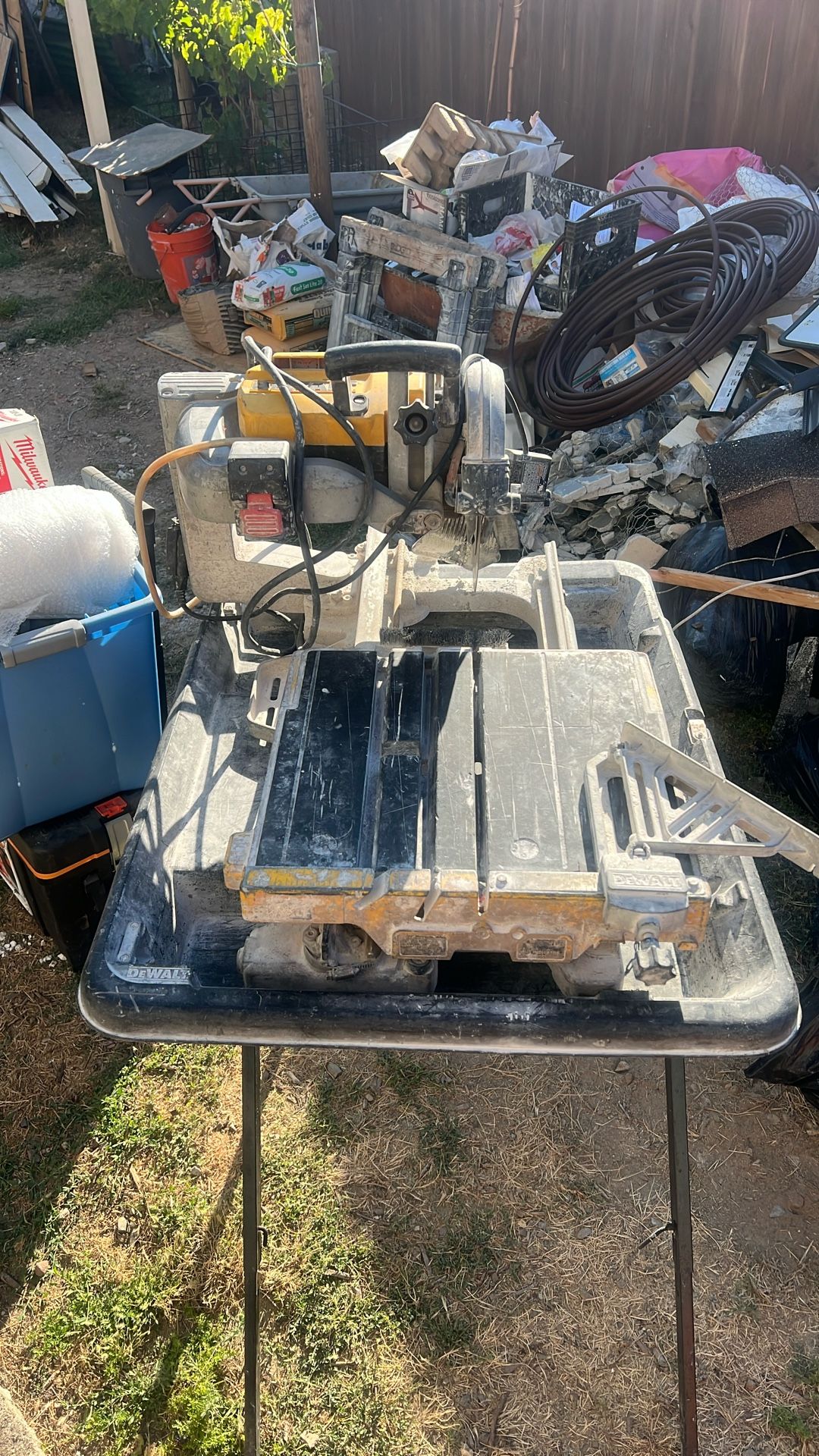 Dewalt 10” Tile Wet Table Saw