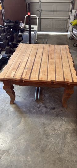 Solid wood large coffee/game table $65