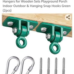 BETOOLL 2400 lb Capacity Heavy Duty Swing
Hangers for Wooden Sets Playground Porch
Indoor Outdoor & Hanging Snap Hooks Green
