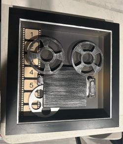 Vintage Film Reel Shadow Box