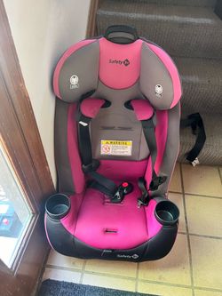 Pink car seat