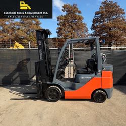 2020 Toyota 8FGU32 6,500 Lbs Cushion Tire Forklift LPG Sideshift- 6,257 Hours