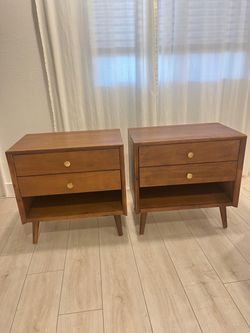 Brown Nightstand Set