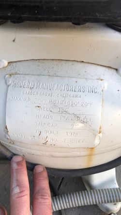 220 Vacudent air compressor