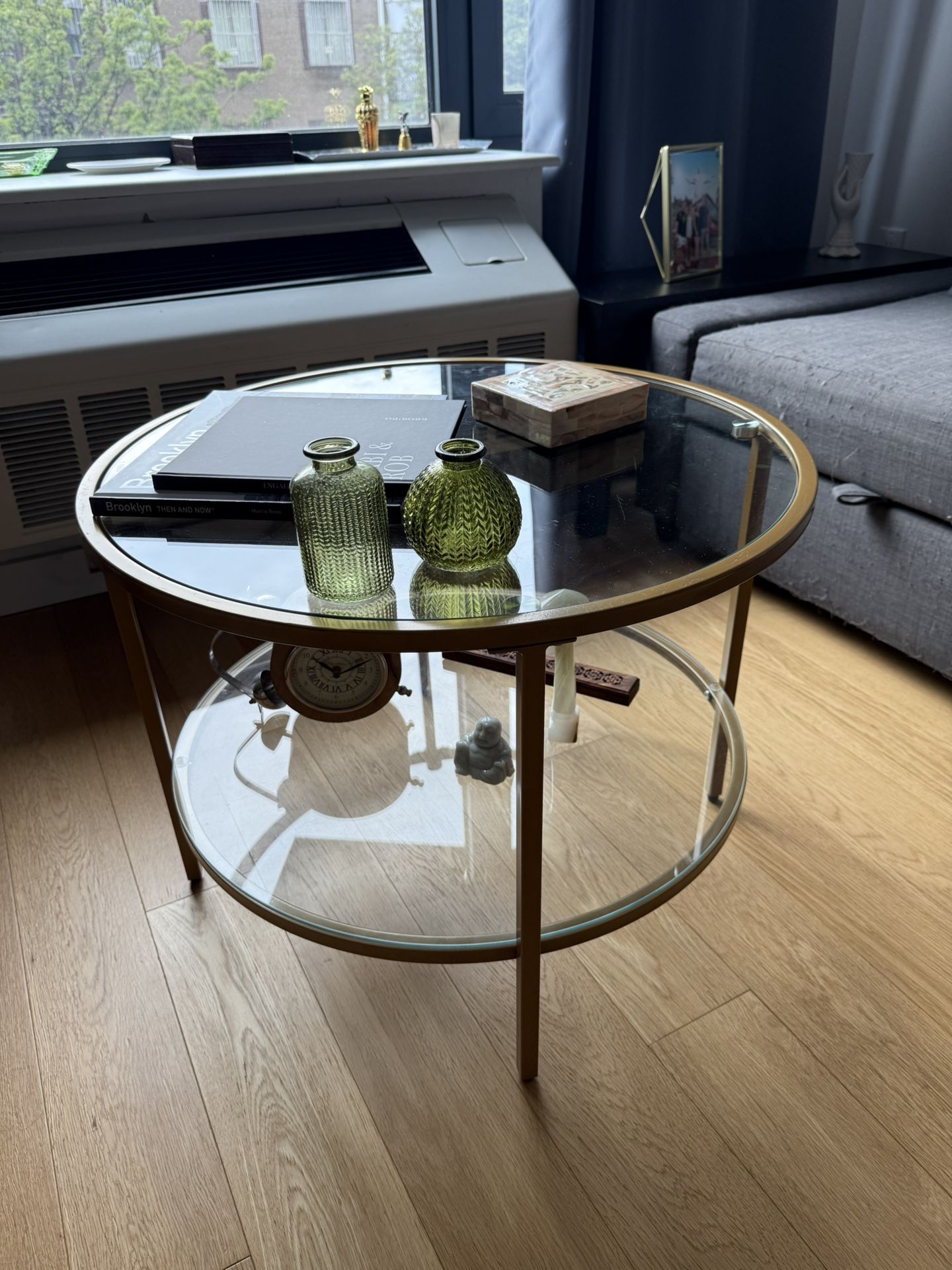 Round Gold Coffee Table