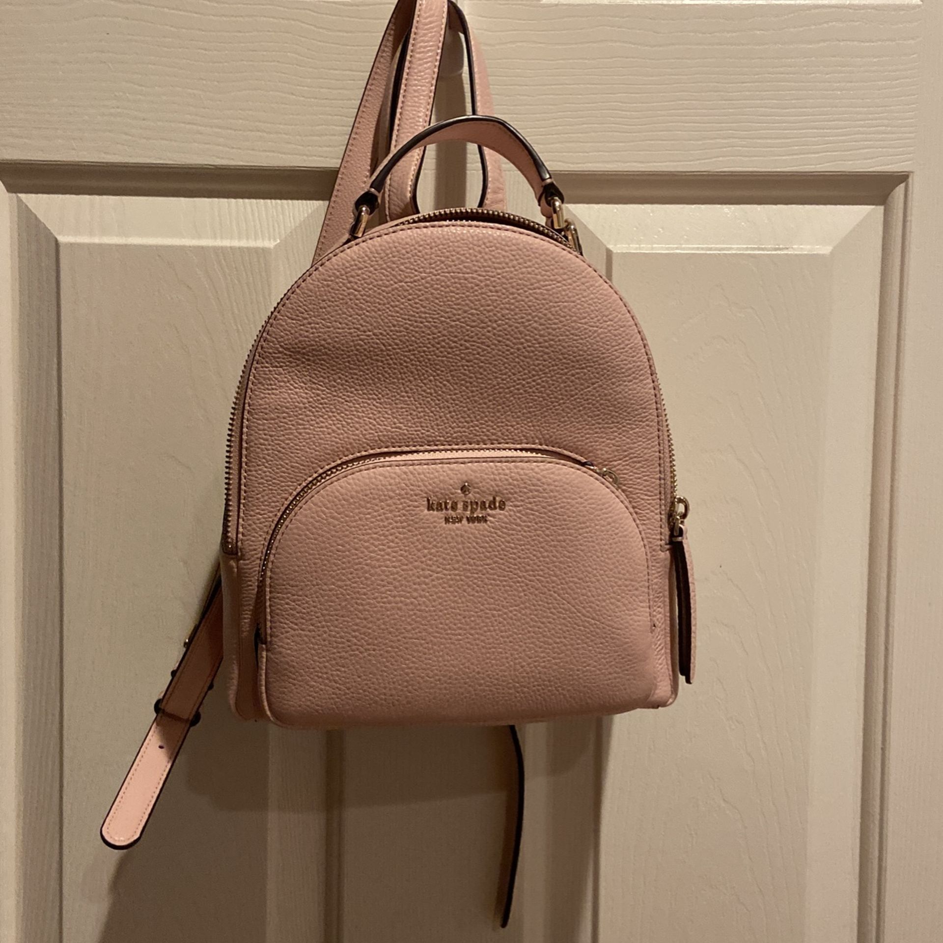 Kate Spade Pink Pebble Leather Backpack - www.joarbit.com display picture 1