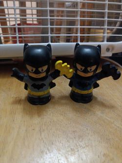 2 little people fisher price batman figures from 2020