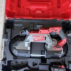 Milwaukee BandSaw, Battery & Case