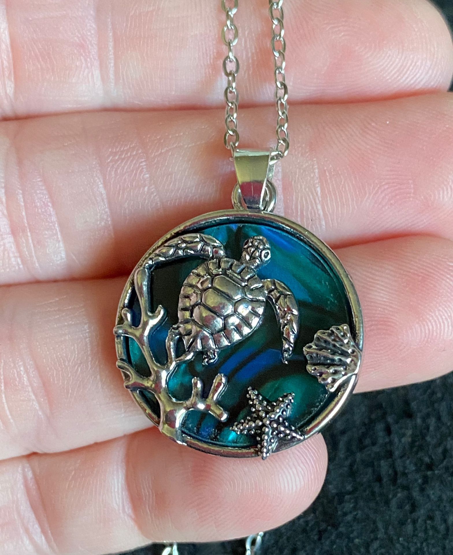 Coastal Sea Turtle Necklace