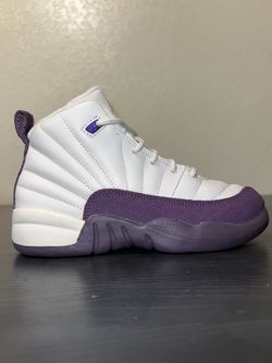 Kids Air Jordan 12 Retro “Desert Sand/ Pro Purple” Size 1y