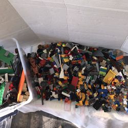 Lot Of Lego Bricks And Mini-figures