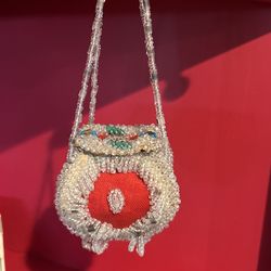 Antique Native American Iroquois, Indian Beaded Purse/Bag/Box