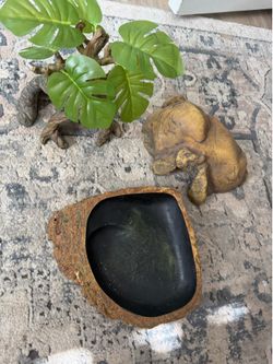 Hides and water bowl