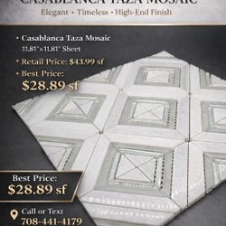 Casablanca Taza Mosaic 11.81x11.81 Sheet