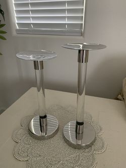 Two Beautiful Candle Holders- Brand New