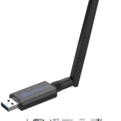 Blueshadow USB WiFi Adapter - Dual Band 2.4G/5G Mini Wi-fi ac Wireless Network Card Dongle with High Gain Antenna for Desktop Laptop PC Support Window