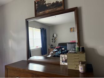 Bobs mid century modern dresser with mirror