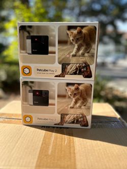 Petcube Play 2 Wi-Fi Pet Camera with Laser Toy Indoor Camera, Night Vision