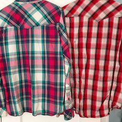 Lrg and true religion plaid shirts men’s