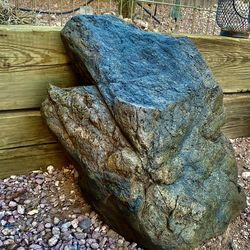 200lb Native Serpentine Greenstone Art Boulder – Estate Landscaping Centerpiece