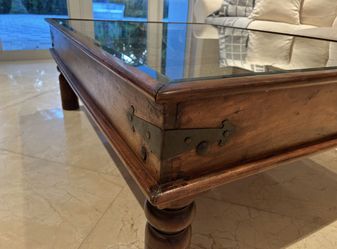 Glass And Wooden Table