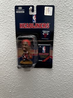 DENNIS RODMAN 1996 NBA CORINTHIAN HEADLINERS CHICAGO BULLS RED ORANGE HAIR