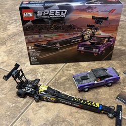 Lego #76904 Speed Champions Dodge Top Fuel Dragster & Challenger