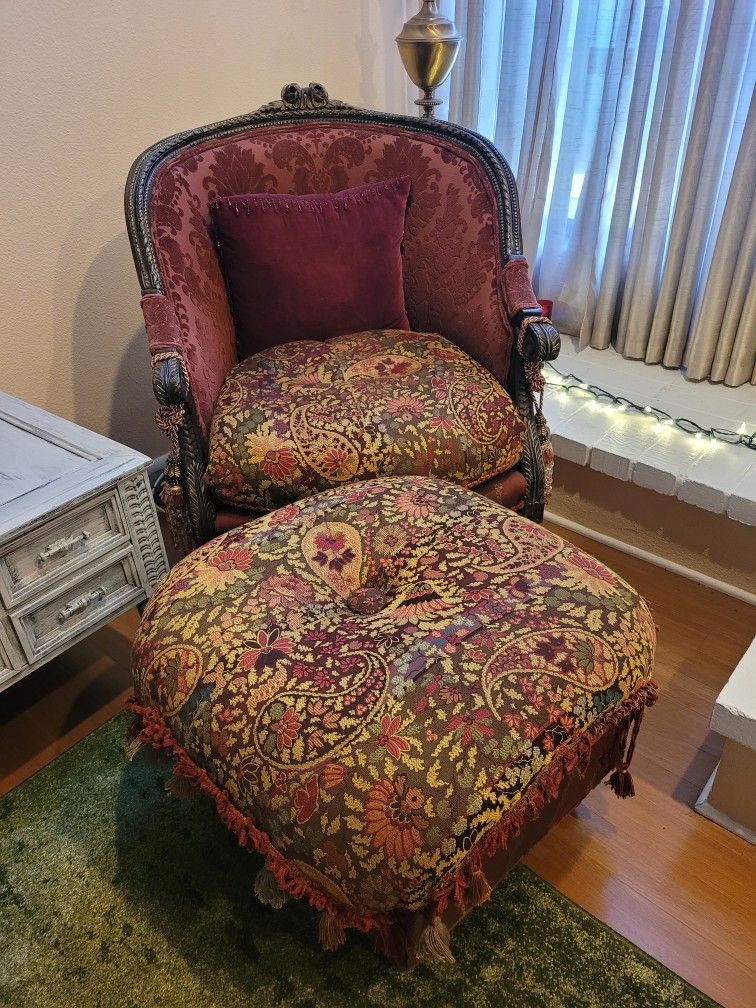 Arm Chair And Ottoman