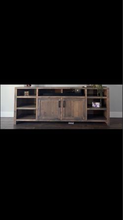 Rustic Wood TV Stand