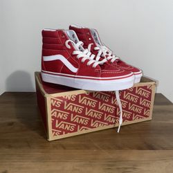 Red And White Vans 