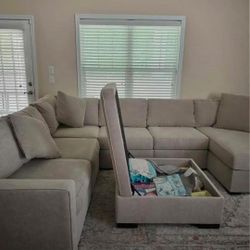 Ottoman perfect couch living room Set 