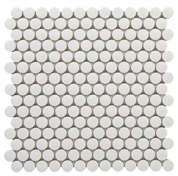 Unglazed Porcelain Penny Tile