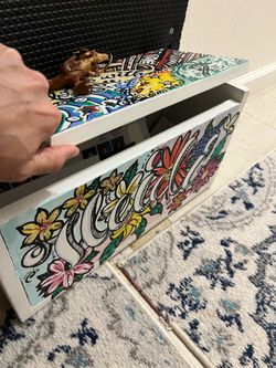 Custom hand painted money/ treasure box