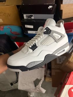Air Jordan 4 (white cement) size 14