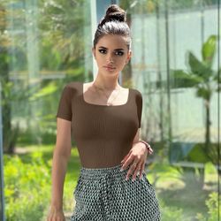 $10 Medium 2 Pieces OQQ Ripped Square Neck Bodysuits