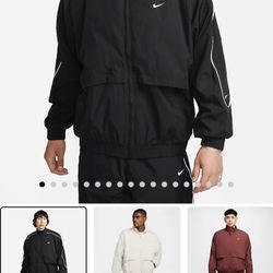 Nike Sportswear Solo Swoosh Men's Woven Track Jacket Size L