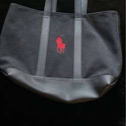 Ralph Lauren  Black Polo Bag 