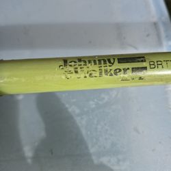 Vintage wood handle fishing rods, Green Glass Johnny Walker!