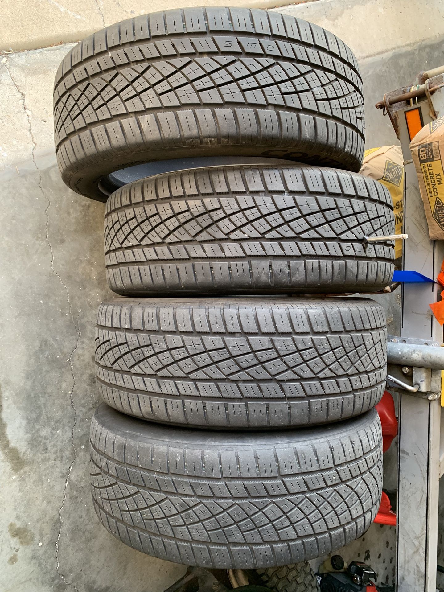 4 continental extreme tires 225/50/zr18