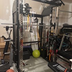 Jacked Up Fitness Home Gym w/ attachments