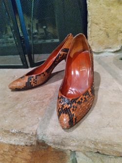 Serena D'Italia 8.5 M Womens Reptile Skin Heels