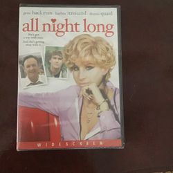 All Night Long DVD, 1981 Gene Hackman, Barbara Streisand, Dennis Quaid New