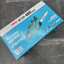 Makita XGT 18 in. 40V max Brushless Electric Cordless Battery Chainsaw Kit (5.0Ah)