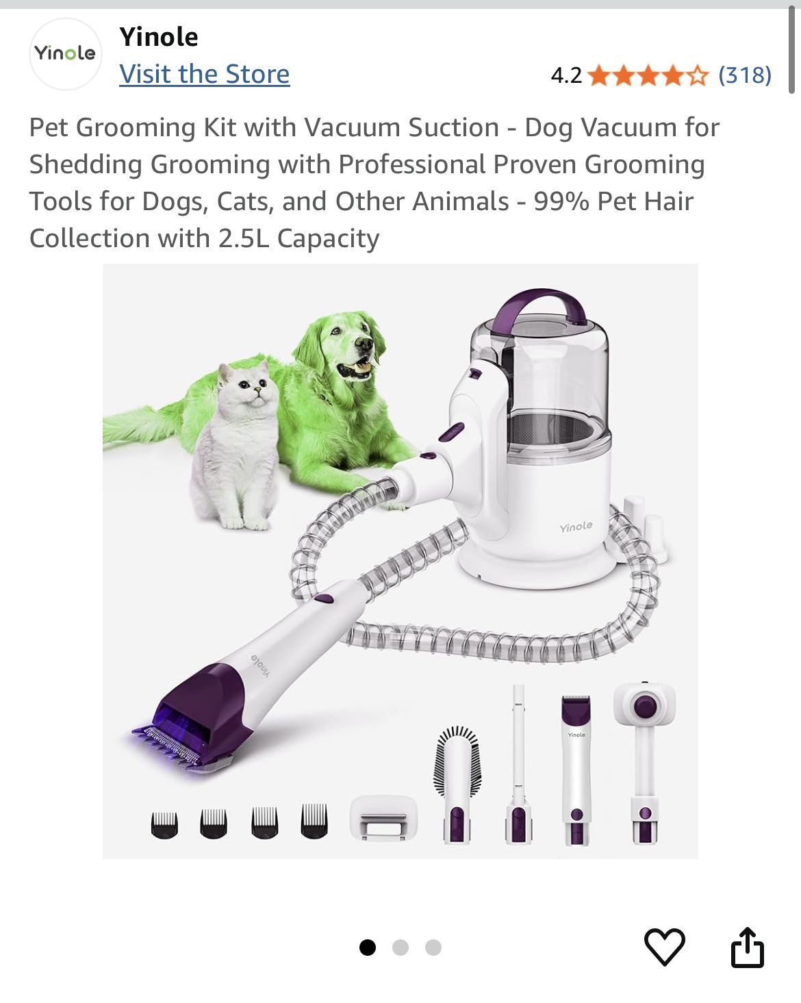 Pet Grooming Vacuum
