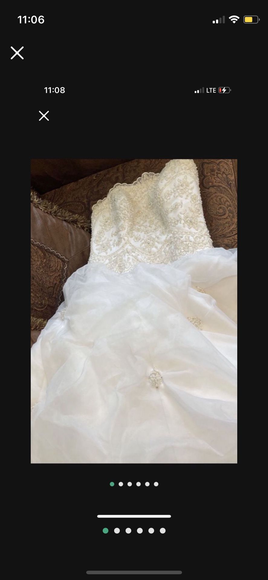 Preowned Wedding Dress Size 4 = $30