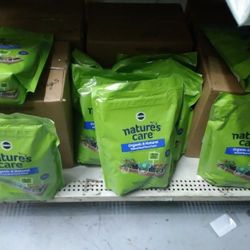 Miracle Grow 3 Lb Bags For 4 For $10 Nature's Care Organic And Natural Raised Bed Plant Food 41 Bags In Total