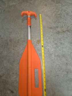 Orange Collapsible Kayak Canoe Paddle